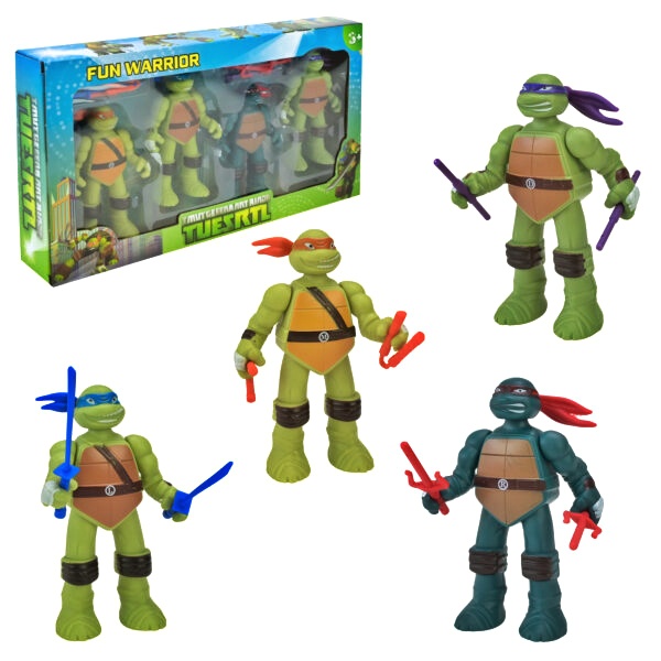 Герої «Ніндзя» А2-1, 4 шт , світло , коробка, зброя