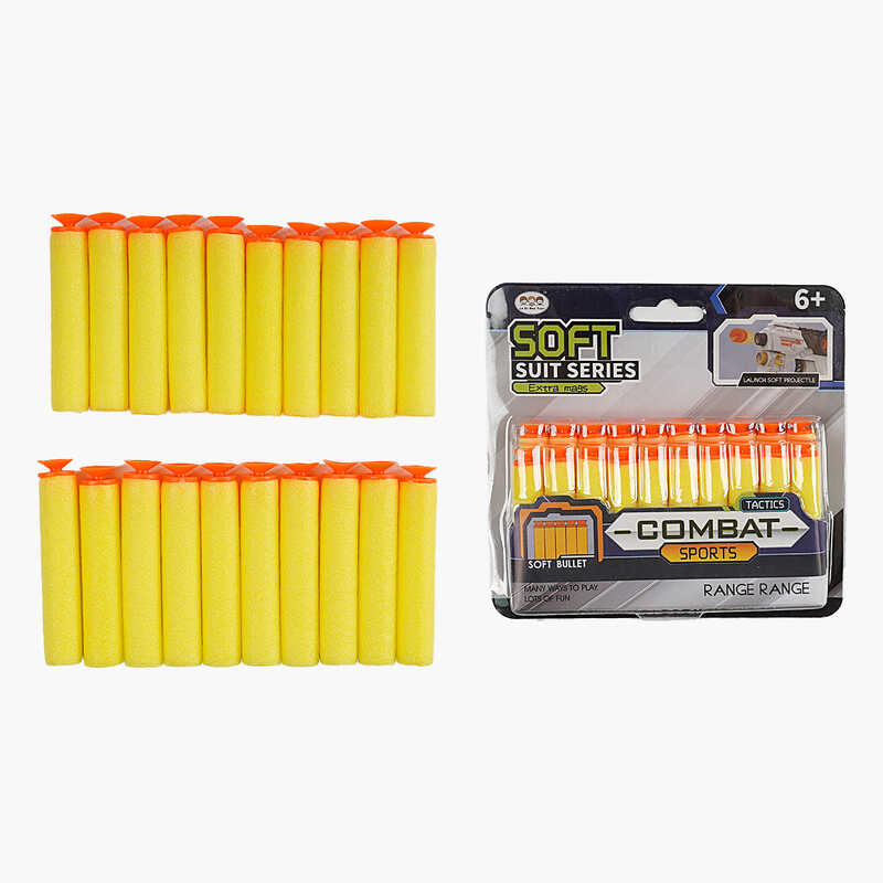 М`які патрони 633-3 (468/2) 20 штук, з присосками, на листі