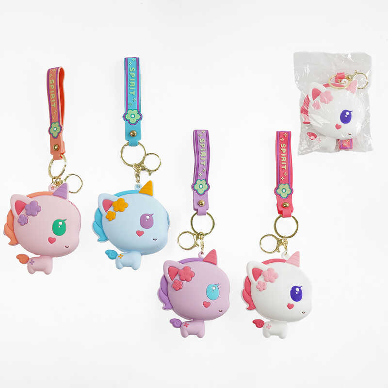 Гаманець C 68956 (600) ЦІНА ЗА 1 ШТУКУ, силіконовий, застібається на блискавку, ремінець-тримач, розмір - 8х3х6.5 см, у пакеті, ВИДАЄТЬСЯ МІКС