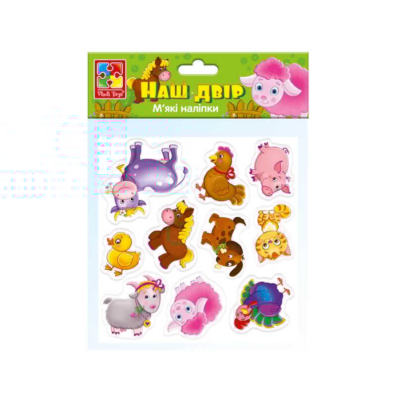 гр Набір для творчості з м'якими наклейками "Наш двір" - VT4210-11 "Vladi Toys"