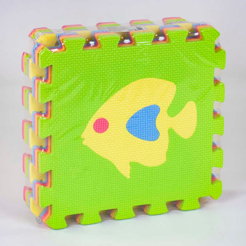 Килимок-пазл EVA С 36602 Рибки (24) масажний, 9 ел. в упаковці, 30х30см