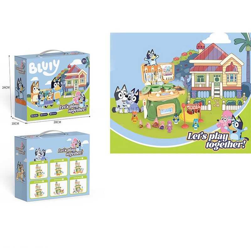 Кухня 228-12 E (48/2) духова піч, 23 см  13 см  20 см, посуд, плита, каструля, сковорідка, ніж, лопатка, декоративна їжа, герої, в коробці