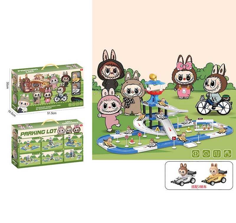 Трек 111-480 B (24/2) 2 машинки, 3 рівні треку, герої, в коробці