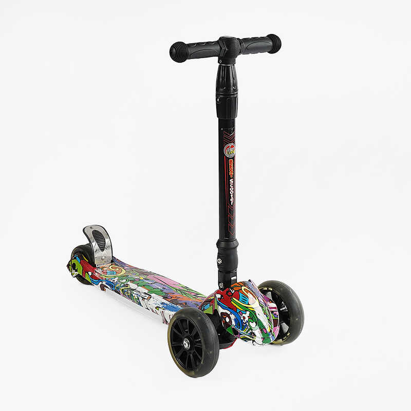 Самокат А 24718/ 7505 (8) світло, d передніх колес 14 см, d задніх колес 8 см