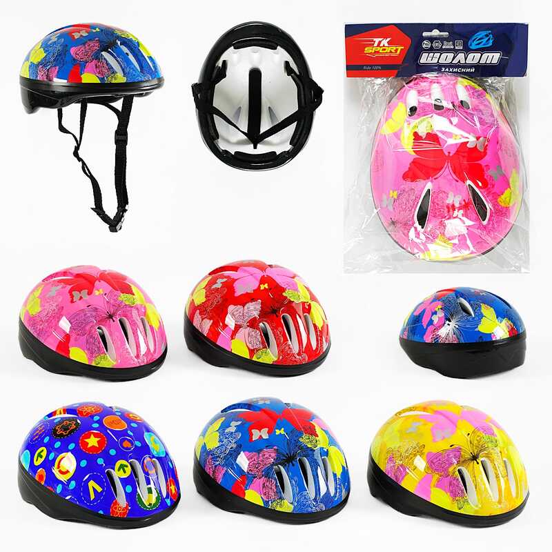 Шолом C 64599 (40) "TK Sport", окружність - 53 см, в пакеті, ВИДАЄТЬСЯ ТІЛЬКИ МІКС ВИДІВ