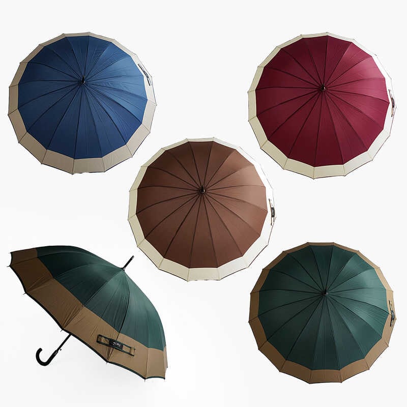 Парасолька C 68640 (48) напівавтомат, d = 115 см, довжина 93 см, 16 спиць, в пакеті, ВИДАЄТЬСЯ МІКС ВИДІВ