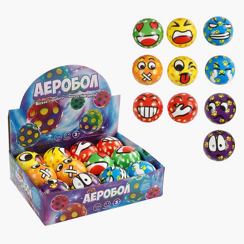 М'яч "Гравіті бол" C 66792 (32) "WToys", ЦІНА ЗА 12 ШТУК В БЛОЦІ, діаметр - 7 см, в коробці