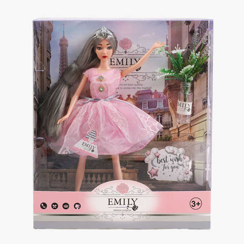 Лялька QJ 117 A (48/2) висота 30 см, аксесуар, штучні квіти, в коробці