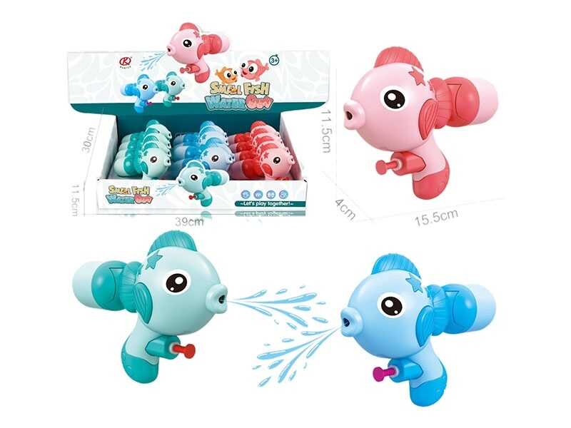 Водний пістолет BY 2 (18) ЦІНА ЗА 12 ШТУК В БЛОЦІ, "Рибки"