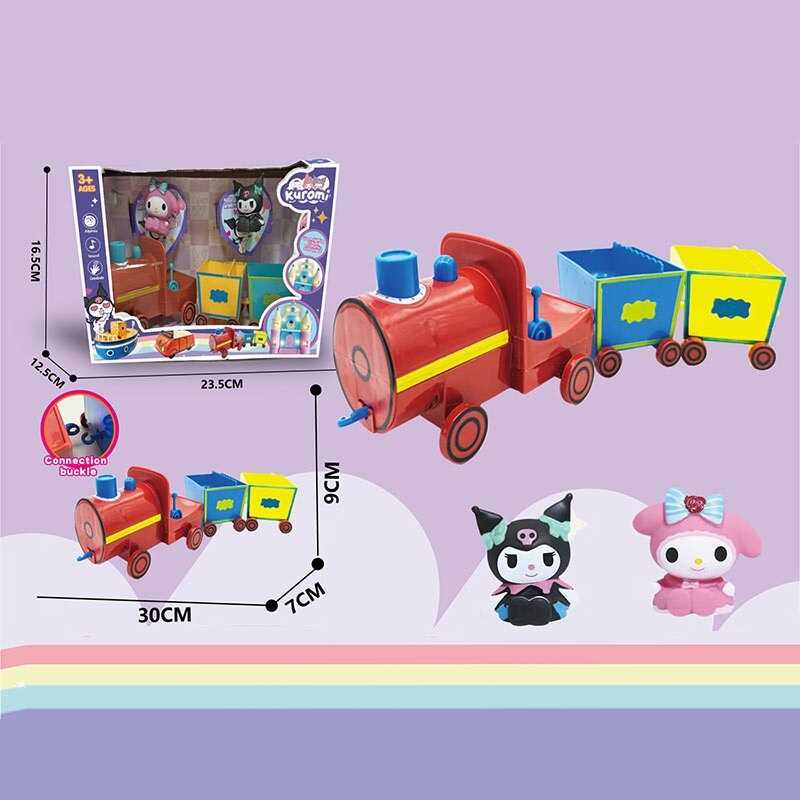 Набір героїв YQ 519 (48/2) 2 фігурки героїв, потяг, 2 вагони, декорації, в коробці