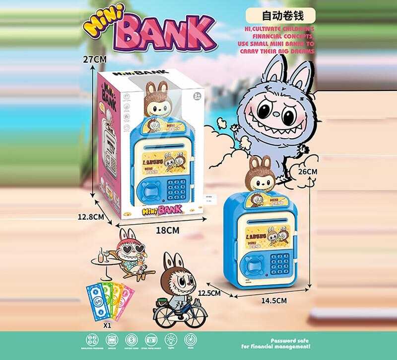 Сейф 70050 (48/2) герой, на батарейках, музика, підсвічування, автоматичний приймач грошей, іграшкові гроші, в коробці