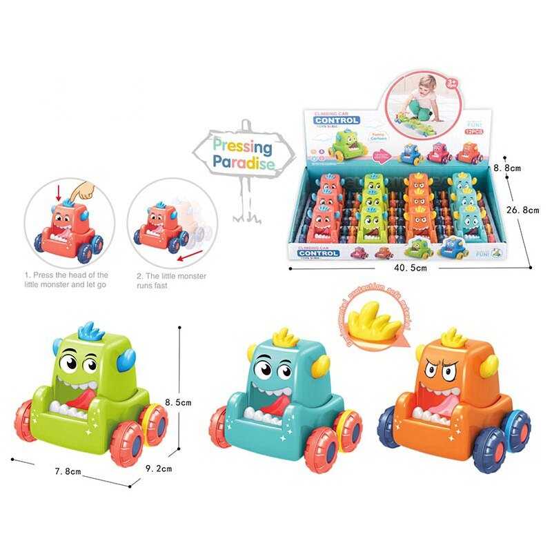 Набір машинок HC - 705 (20/2) монстрики, 4 види, ЦІНА ЗА 12 ШТУК В БЛОЦІ