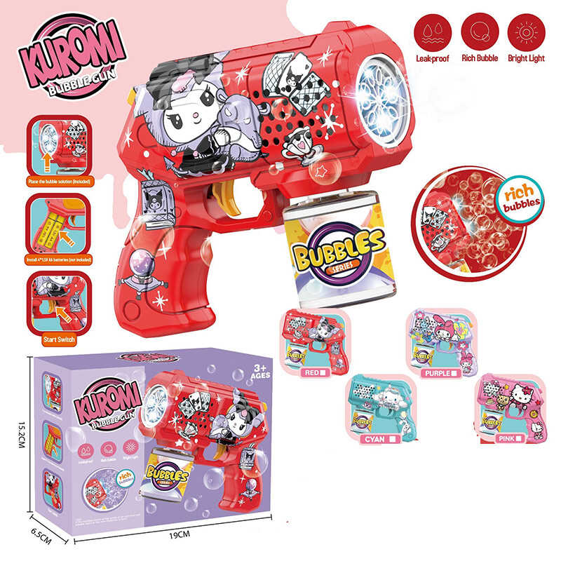 Пістолет з мильними бульбашками 105 A (72) підсвічування, пляшечка із мильною рідиною, в коробці