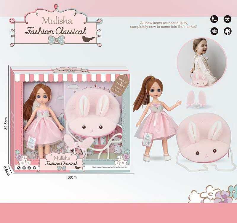 Лялька QJ 140 A (36/2) сумочка, шпильки, в коробці