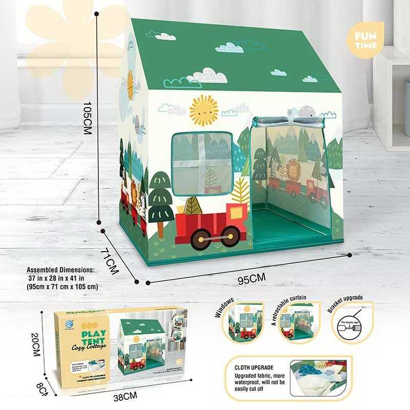 Намет 5888-8 (18) “Будиночок”, пластиковий каркас, 95х71х105 см, в коробці