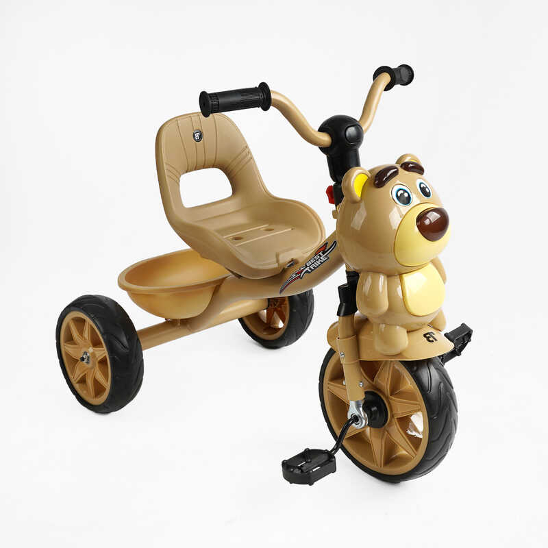 Велосипед 3-х колісний BS-30508 "Best Trike" (1) колеса EVA переднє 10’’, заднє 8’’, сталева рама, УКР. ОЗВУЧУВАННЯ, кошик, в коробці