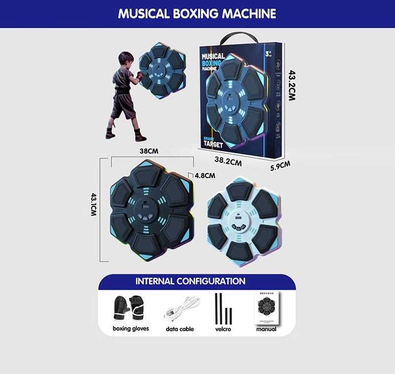 Електронний бокс 989 E (24) 2 кольори, bluetooth, вбудований акумулятор, USB кабель, підсвічування, музика, режими гучності, в коробці