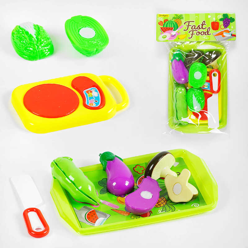 Набір овочів M 110 (360/2) на липучках, таця, ніж, у пакеті