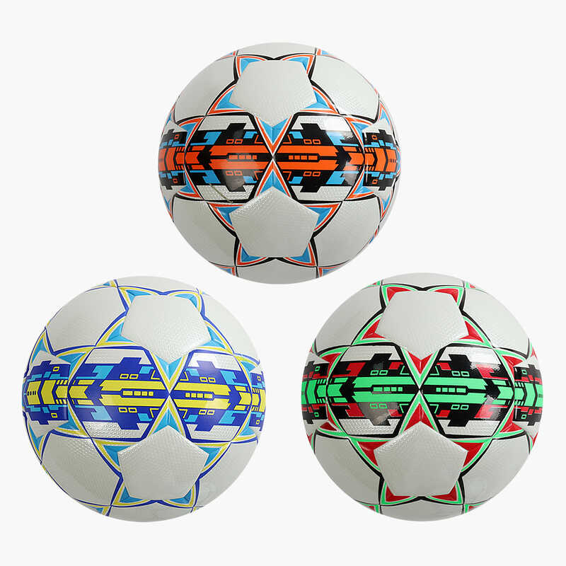 М'яч футбольний C 44621 (30) 3 види, вага 420 грамів, матеріал PU, балон гумовий, клеєний, (поставляється накачаним на 80), ВИДАЄТЬСЯ ТІЛЬКИ МІКС ВИДІВ