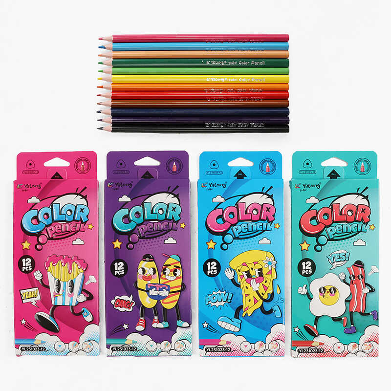 Олівці C 72684 (240) 4 види, 12 штук, в коробці, ВИДАЄТЬСЯ ТІЛЬКИ МІКС ВИДІВ