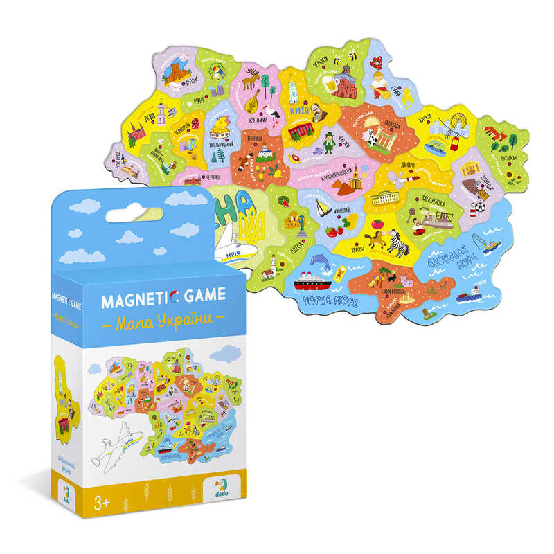 гр Магнітна мапа України 200241 (28) "DoDo"
