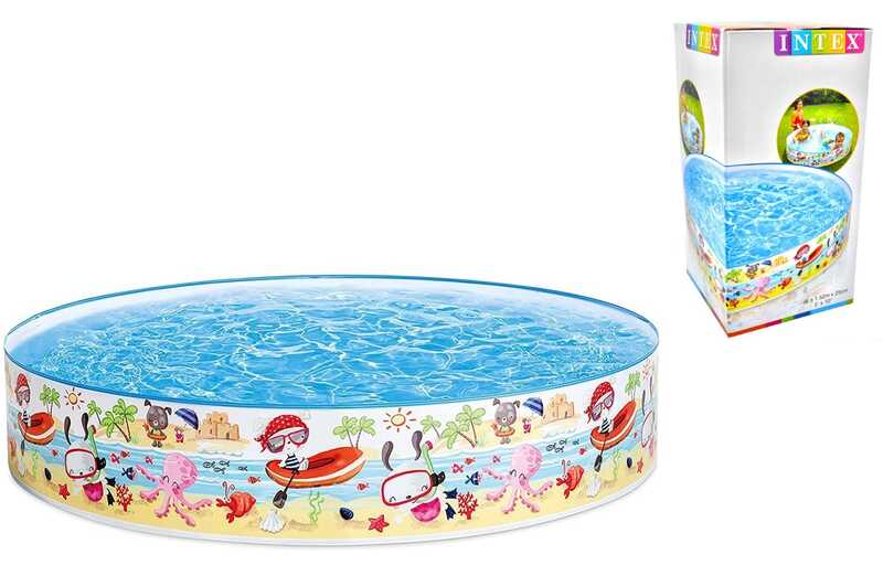 Intex Басейн 56451 NP "Веселий пляж" (6) розміром 152х25см, об'єм: 370л, вага: 1,4 кг, від 3-х років