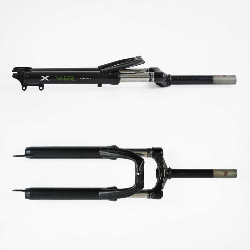 Вилка велосипедна амортизаційна 26'' WL-26401 (1) (10) матеріал сталь, 38мм, без перемикача