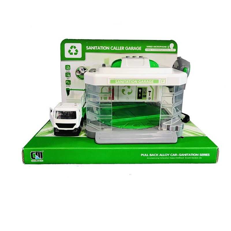 Автомийка CLM 887 (12) металопластикова машинка, підсвічування, парогенератор, звуки, рухливі елементи, мікрофон, в коробці