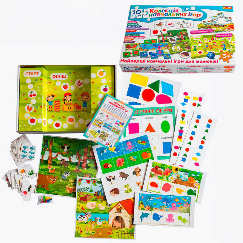 гр Колекція навчальних ігор 10156011У (6) "Ранок", 10 ігор, в коробці