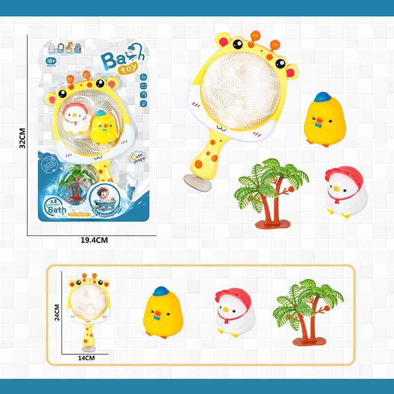 Гра для ванни 278 (96/2) 2 пискавки, сачок на присосці, на листі