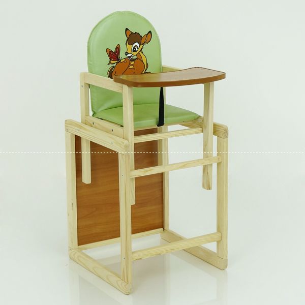 гр Стільчик /шкірзам/ №2065 - "Оленя Бембі" - колір САЛАТОВИЙ (1) ТМ "Мася"