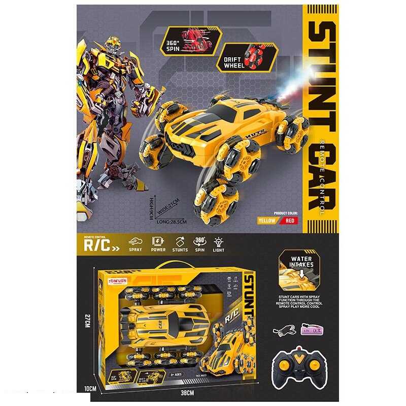 Машина на радіокеруванні 6622 (20) підсвічування, перевертає передні колеса, парогенератор, оберти на 360°, акумулятор 3.7 V, пульт 2.4 GHz, в коробці