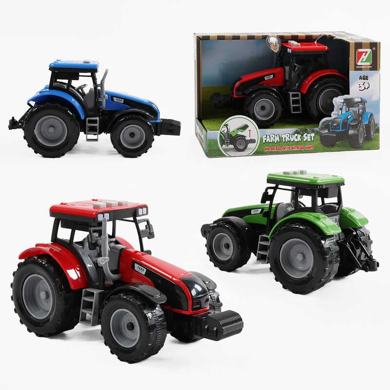 Трактор 550-45 J (72/2) 3 кольори, світло, звук, інерція, в коробці, ВИДАЄТЬСЯ ТІЛЬКИ МІКС ВИДІВ