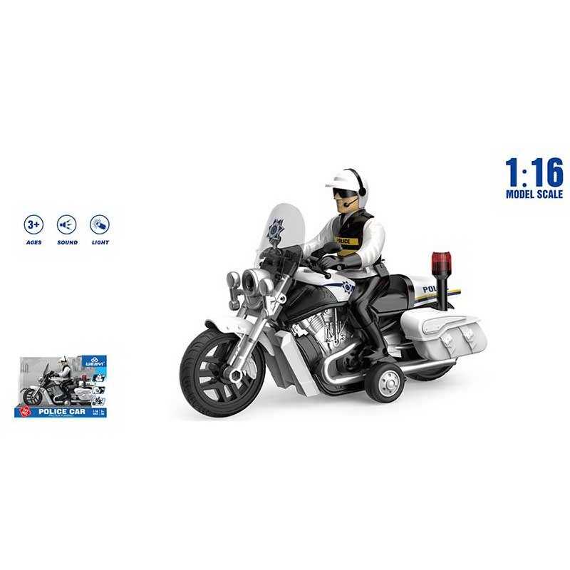 Мотоцикл WY 430 A (48) масштаб 1:16, звук, підсвічування, інерція, в коробці