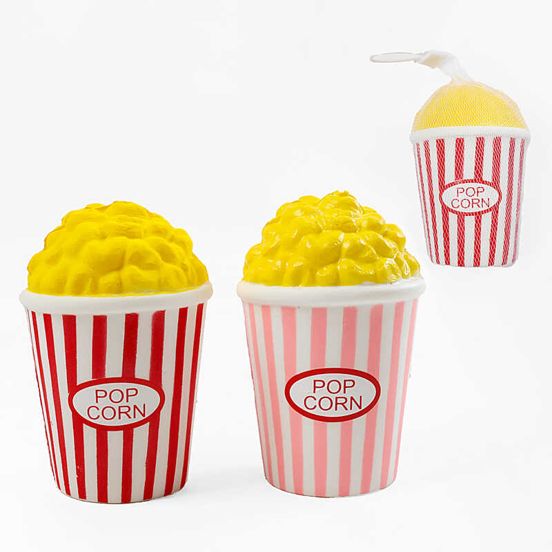 Антистрес-сквіш C 70797 (34) ЦІНА ЗА 12 ШТУК В БЛОЦІ, "Поп корн", висота 11 см, в пакеті