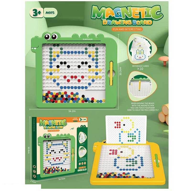 Магнітна мозаїка 6891 (30) трафарети, стилус, в коробці