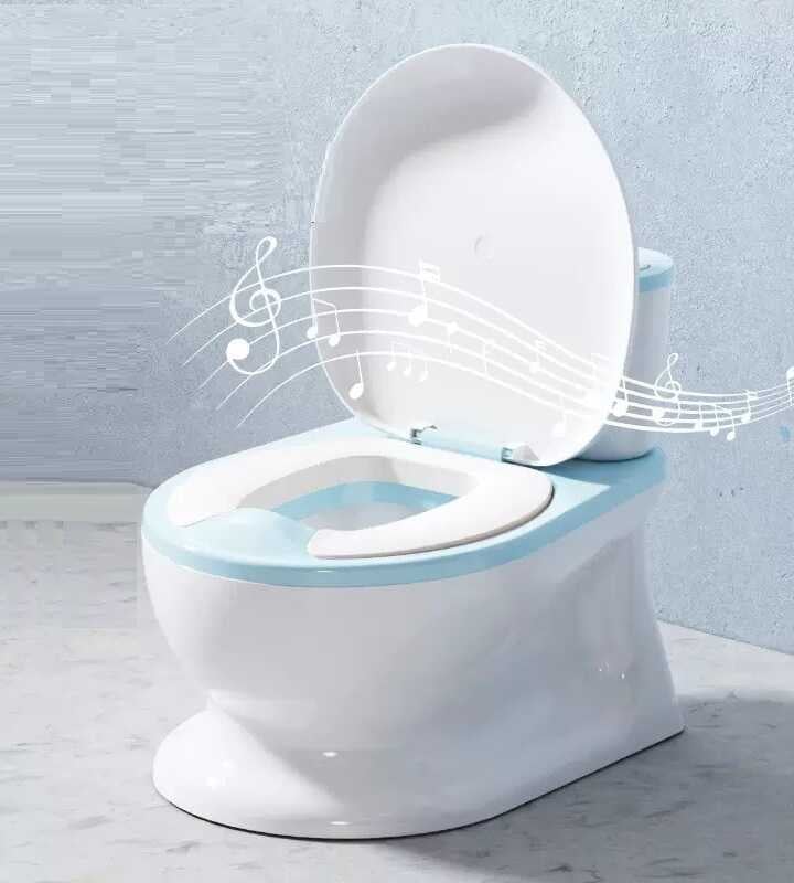 гр Горщик дитячий Bimbo 8315-44 (1) колір Блакитний, озвучування, м`яке сидіння, в коробці