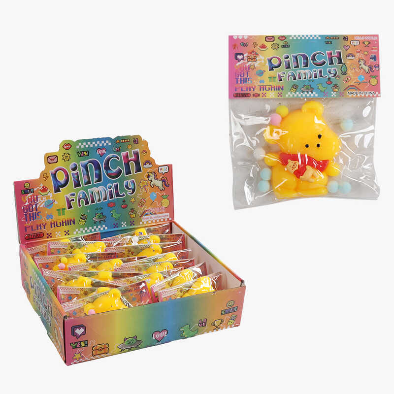 Гра антистрес C 71351 (24) ЦІНА ЗА 16 ШТУК В БЛОЦІ, герой, висота 8 см, пластикова фігурка, м`які кульки, в коробці