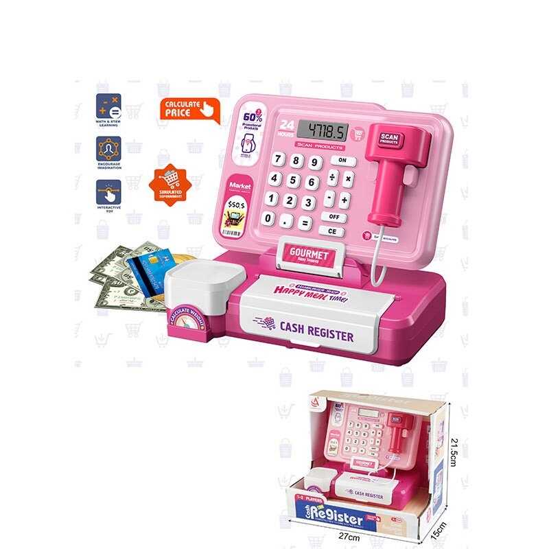 Касовий апарат CF 8252 (48/2) звук, підсвічування, калькулятор, сканер, в коробці