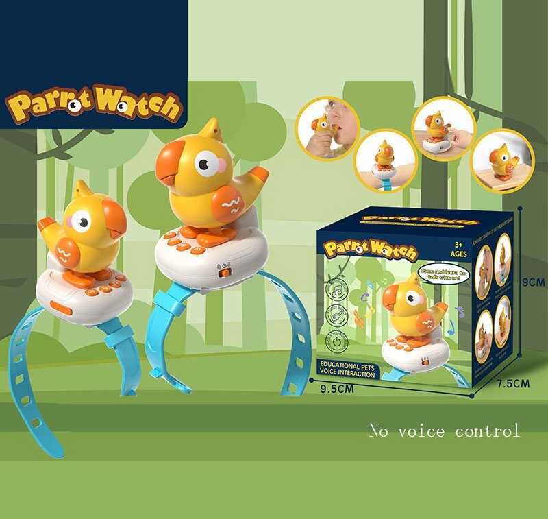 Інтерактивний браслет 2024-2 (96) “повторюшка”, звуки тварин, мелодії, свисток, рухається, мотузочка на шию, знімний браслет, в коробці