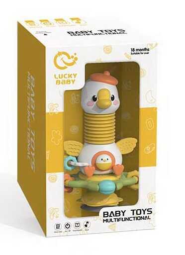 Брязкальце LDJ 230 B (36) “Гусеня”, звук, мелодії, прорізувач, пискавка, пальчикова гра, в коробці
