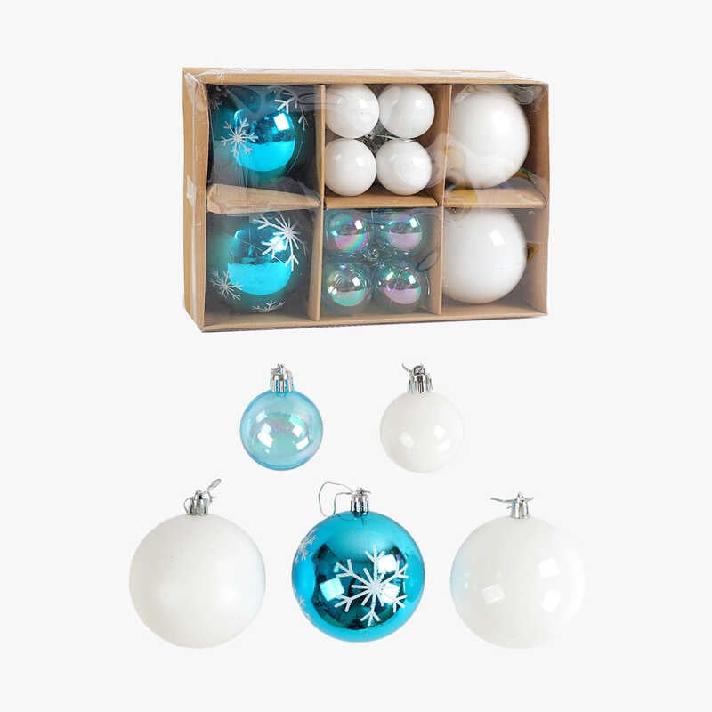 Новорічні прикраси C 67508 (64) 20 штук, кульки, в коробці