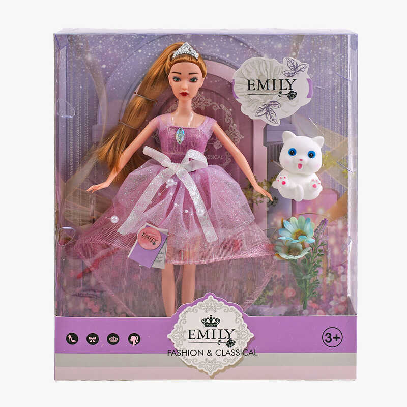 Лялька QJ 118 B (48/2) висота 30 см, вихованець, квіти, в коробці