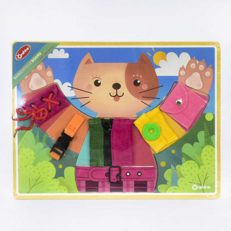 Бізіборд дерев`яний С 37154 (24) "Кошеня", у плівці