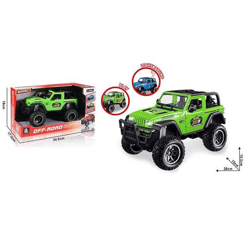 Джип 58033 C (20) інерція, звуки, підсвічування, масштаб 1:15, відкриваються дверцята, в коробці