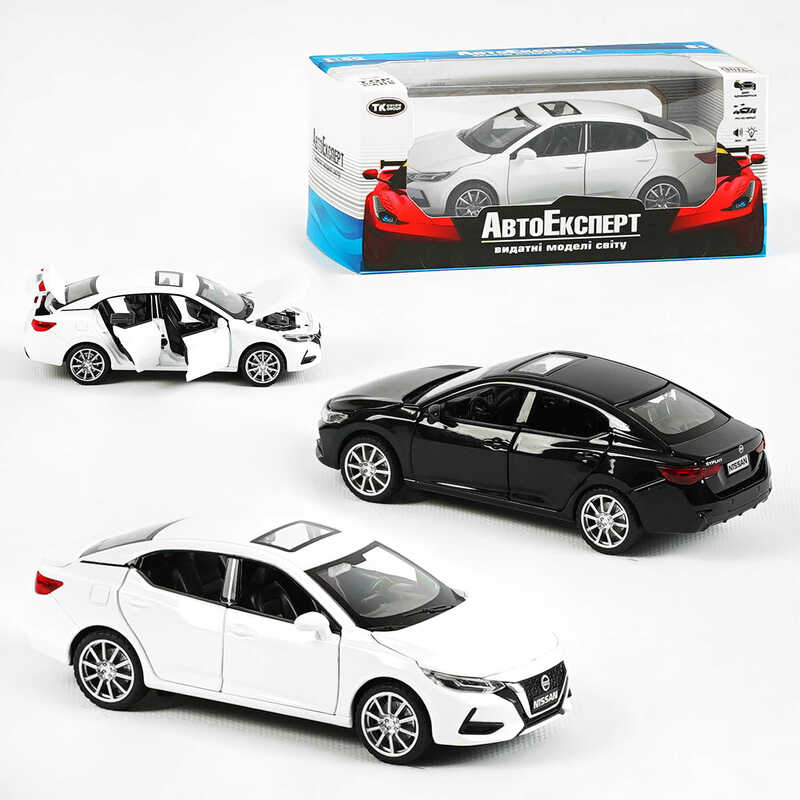 Машинка 47015 (48/2) "Авто Експерт", 2 види,  металопластик, 1:32, звук, світло, інерція, рухомі елементи, в коробці