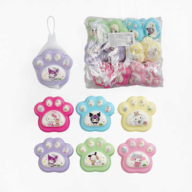 Антистрес-сквіш C 70621 (50) ЦІНА ЗА 12 ШТУК В УПАКОВЦІ, “Лапка”, ароматизований,  в пакеті