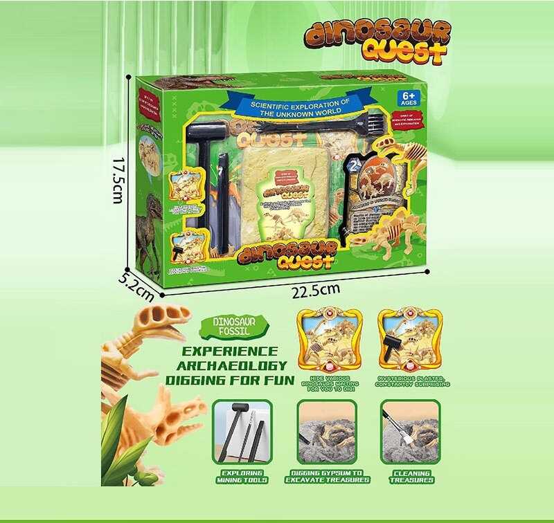 Розкопки 2052 (72) гіпсовий блок, інструменти, в коробці