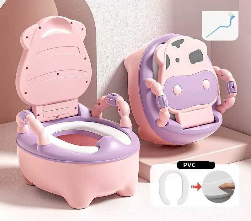 гр Горщик дитячий Bimbo 8236-48 (1) колір Рожевий, м`яке сидіння, в коробці