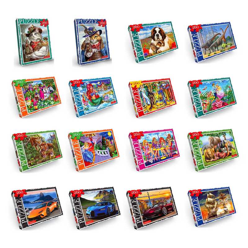 гр Пазли 260 ел. C260-13-01 02 03...16 (16) ВИДАЄТЬСЯ ТІЛЬКИ МІКС ВИДІВ, "Danko Toys"